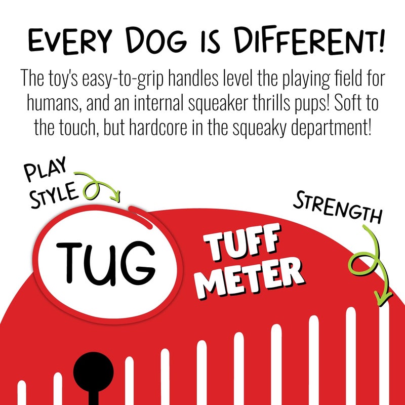 Jolly Pets Jolly Tug-a-Mal Elephant Tug/Squeak Toy, Medium - Image 2